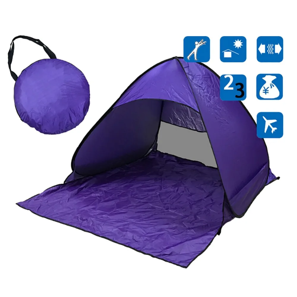 

Protection Fully Automatic Beach Tent UV hiking Shade Outdoor Quick Fishing Camping Awning Open Up Pop Sun