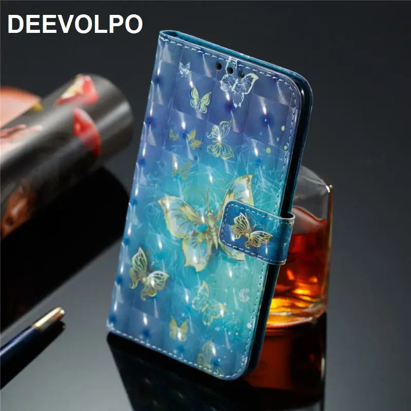 

DEEVOLPO Luxury Leather Capa Case For Oneplus 5 5T Five Oneplus5 Oneplus5T Fundas Skull Owl Pony Wallet Phone Cover Bag DP03H