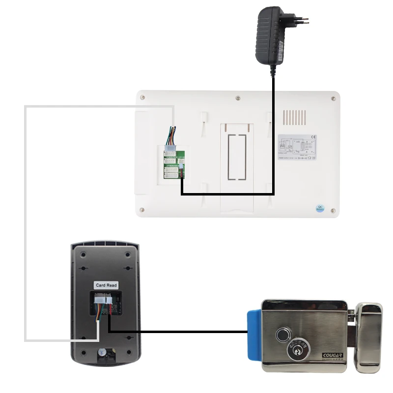 JERUAN 9 дюймов видео дверь домофон Системы комплект белый/черный монитор доступа RFID Водонепроницаемый Камера Бесплатная доставка
