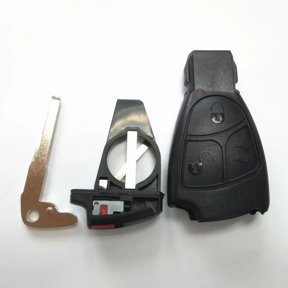 Prix pour Haute qualité Rreplacements 3 Boutons À Distance Clé Fob Mercedes pour Benz 3B 3BT Batterie clip + petite clé Prix pour Haute qualité Rreplacements 3 Boutons À Distance Clé Fob Mercedes pour Benz 3B 3BT Batterie clip + petite clé