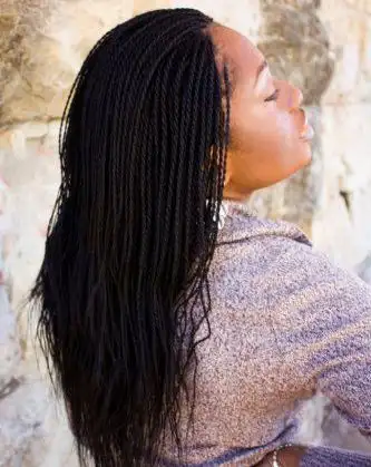 Mini Senegalese Twists Synthetic Hair Heat Resistant Wig Micro