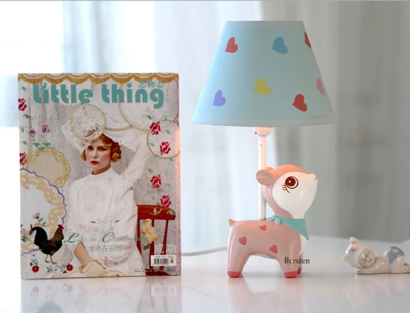 Creative Cute Deer LED Table Lamp Home Decoration Dimmable Mini Desk Table Light Bedroom Bedside Lamp For Baby Kids Room Birthday Gift (8)