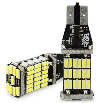 

2pcs/set T10 T15 921 912 4014 SMD LED Can bus Width Backup Reverse Light Bulb