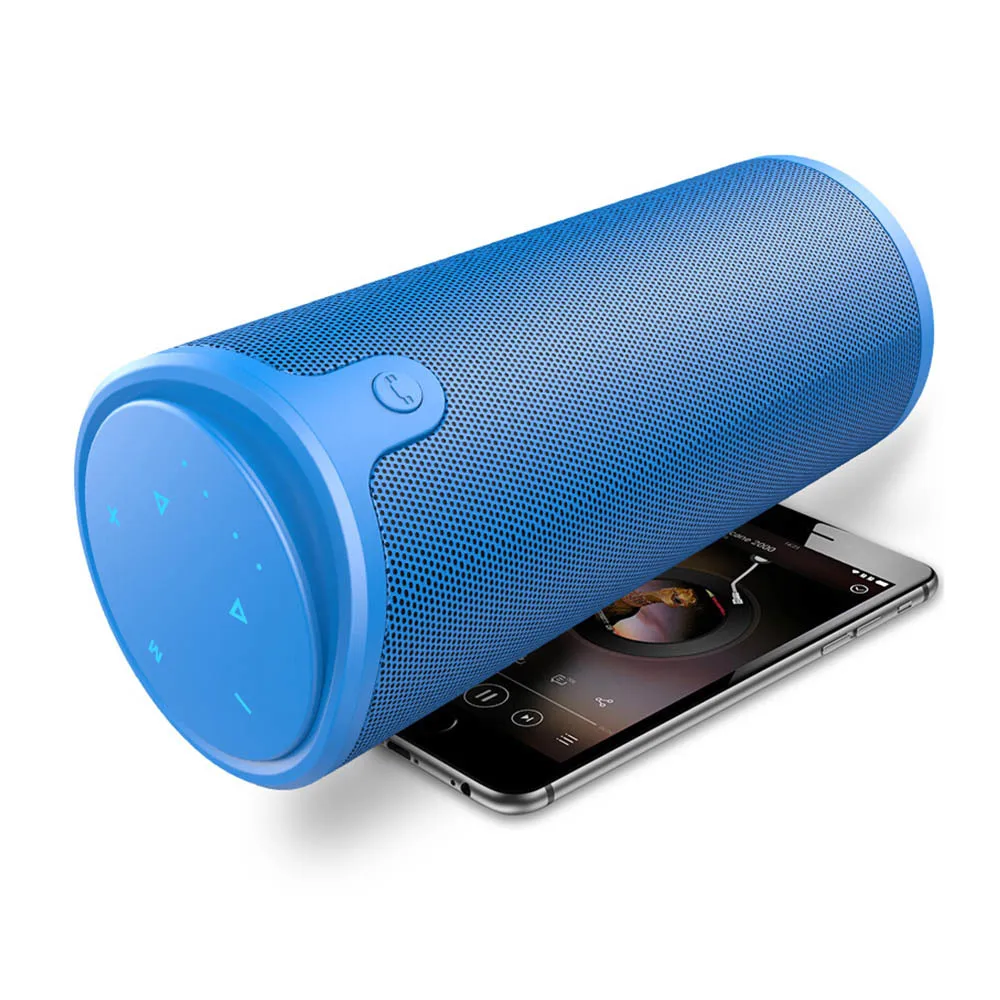 Zealot S8 3d стерео Bluetooth динамик беспроводной сабвуфер Колонка портативное сенсорное управление Aux Tf карта воспроизведения громкой связи с микрофоном - Цвет: Blue