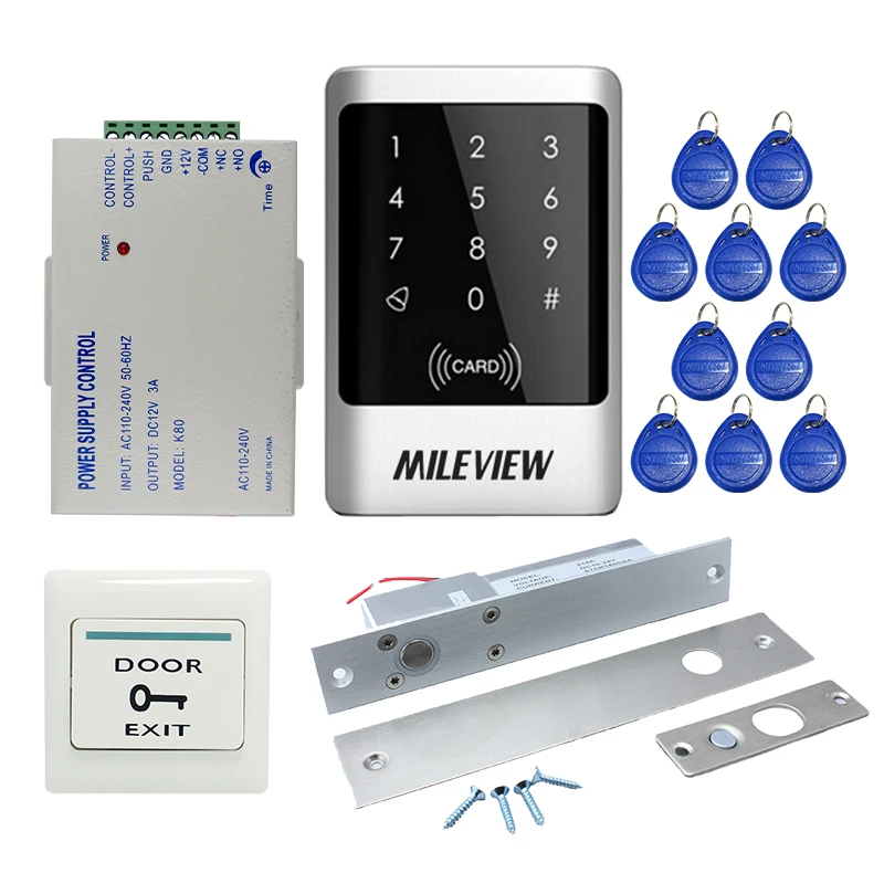 Brand new in stock full waterproof metal rfid card code keyp