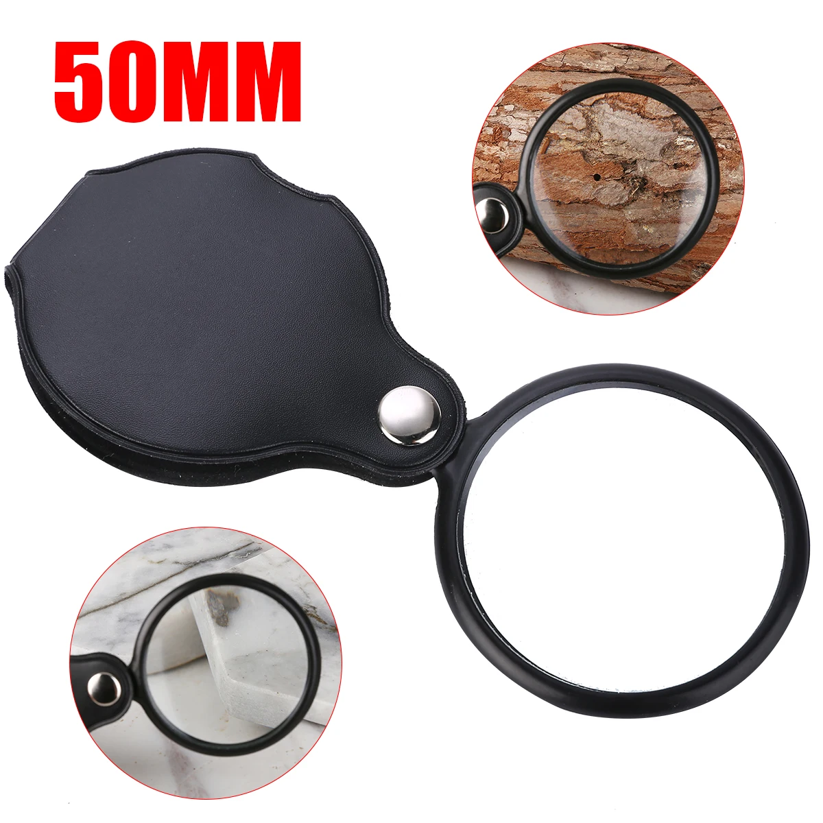 New Portable 60mm 5-10X Mini Pocket Magnifying Glass Handheld Magnifier Magnifying Loupe Reading Glass Lens