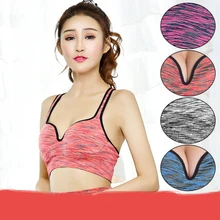 4 Цвета женская обувь на застежке-молнии Push Up Спортивные майки, проложенный Wirefree противоударный GYM Фитнес спортивные Бег Йога жилет спортивный Топы корректирующие