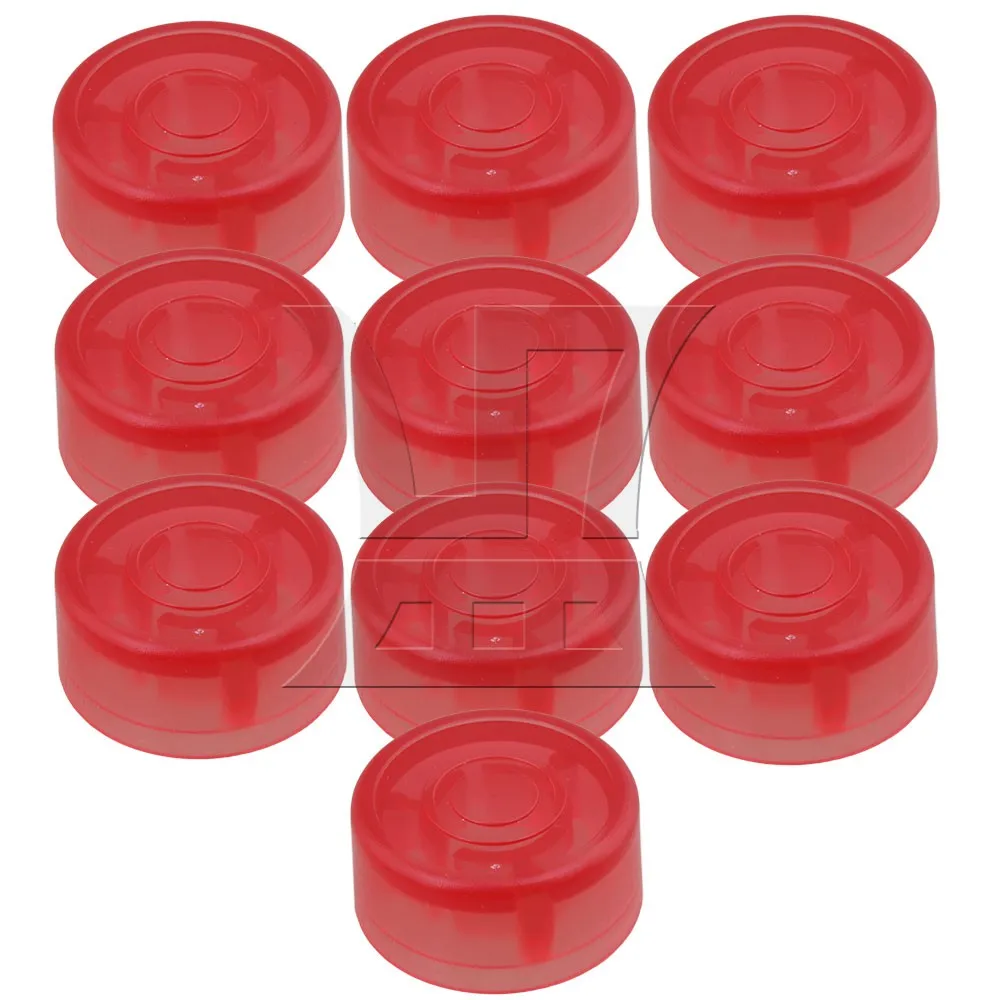 Yibuy 2.44x1.2cm Red Plastic Electric Guitar Effect Pedal Knobs Cap