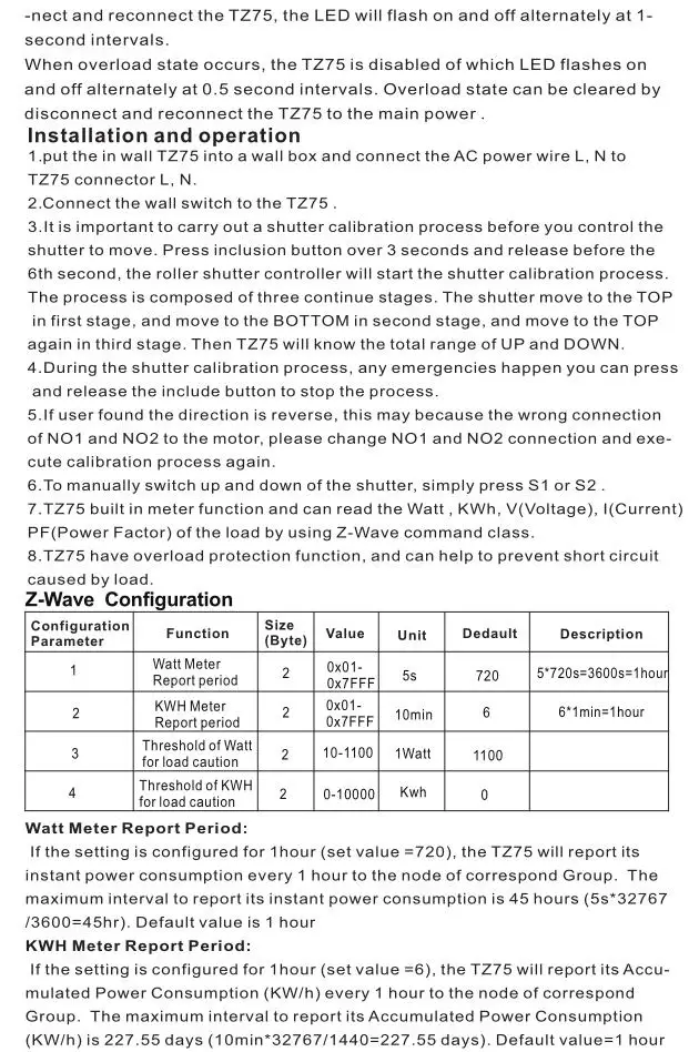 LPSECURITY TZ75 рольставни умный встроенный модуль Z-Wave на основе 868,42 МГц/908,42 МГц/921,42 МГц