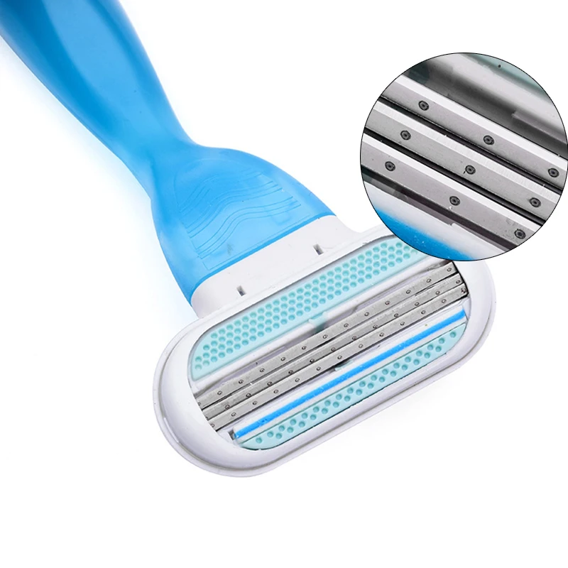 

Useful 1pcs Women 3-Blade Shaving Skin Razor Blades Care Body Hair Trimmer Hair Removal Accessories