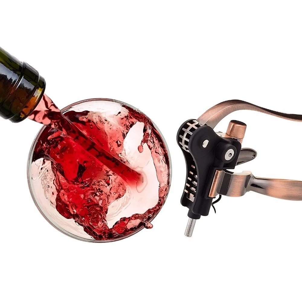 Профессиональный сплав цинка мощность штопор для бутылок открывалка набор с фольгой резак Премиум Кролик рычаг штопор для вина