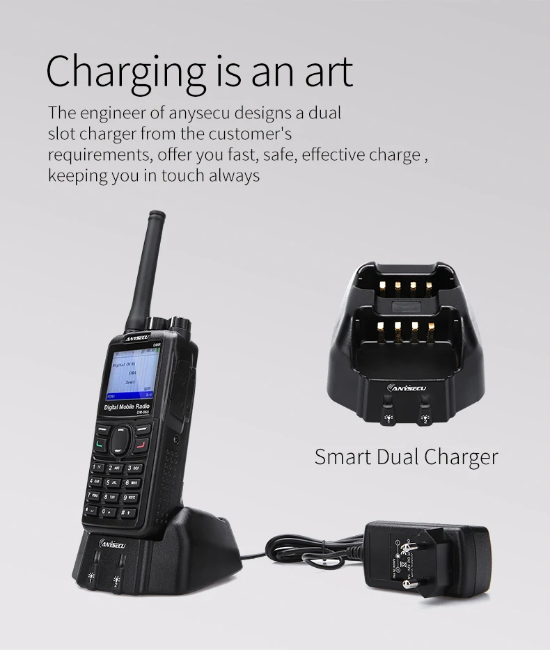 Anysecu DM960/DM 960 TDMA DMR цифровой 2 способ радио UHF400 470MHZ 5 Вт двойной слот раз