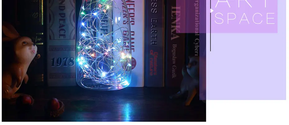 Светодиодный светильник RGB, медная шелковая лампа G95 ST64, светодиоды для винных бутылок, 110 В, 220 В, Рождественское украшение, E27, цветная лампа для дома, кафе