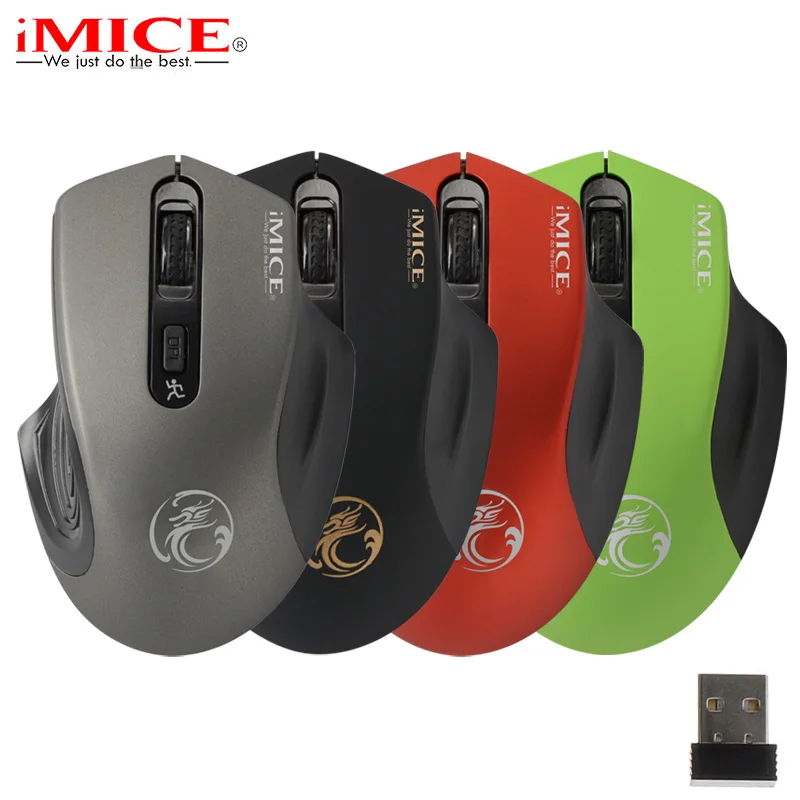 Mini 2.4GHz Wireless Mouse Silent Click Ergonomic Mute Cordless Optical