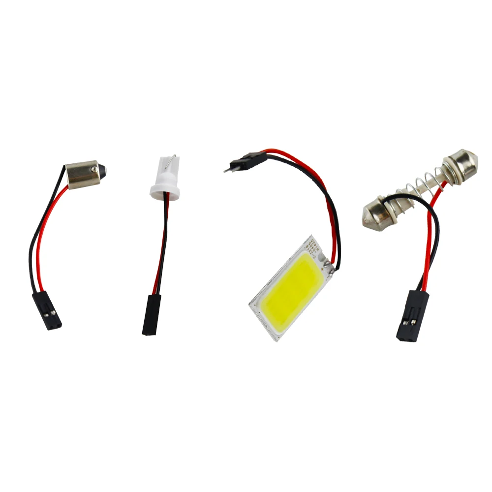 4 шт. 20 Светодиоды SMD COB автомобильный T10 + Festoon панельный светильник плафон лампы 12 V