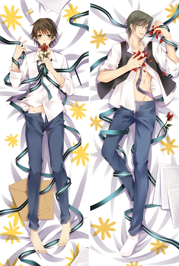 

Anime Junjou Romantica characters cool boys otaku Dakimakura throw pillow cover hugging body pillowcase