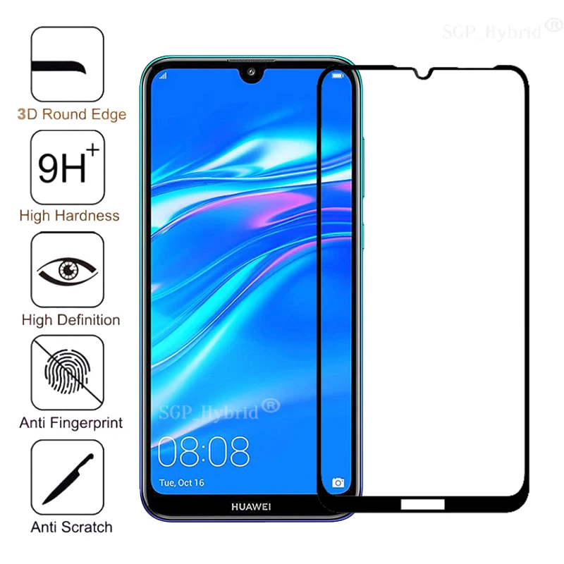 

3D 9H For Huawei Y7 Pro 2019 Tempered Glass Full Cover Protective Film On Huawai Y7 Y 7 7Y Pro DUB-LX2 DUB-LX1 Screen Protector