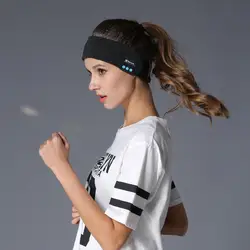 Беспроводной Bluetooth Спорт оголовье музыка с гарнитура Bluetooth с микрофоном наушники Бег Йога тренажерный зал сна спортивные