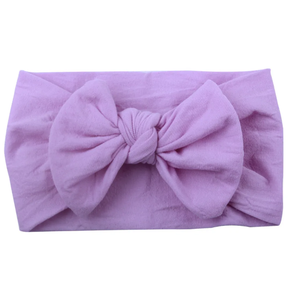 

Baby Headband 2019 Girls Baby Toddler Turban Solid Headband Hair Band Bow Accessories Headwear Flower For Girls Hot Sale