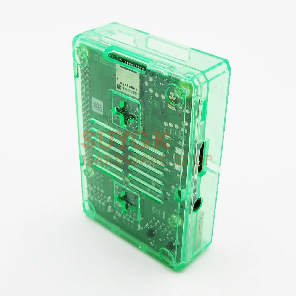 Raspberry PI 3 Модель B+ plus прозрачный зеленый чехол Корпус коробки для Raspberry PI 2, PI3 Модель B, PI 3B