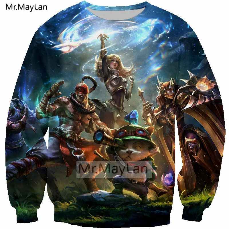 

Game Modis 3D Print Lol Sweatshirts Men/women Hip Hop Streetwear Outwear Boys Cool Crewneck Hoddies Mens Clothes erkek mont 5XL