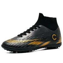 Уличные мужские футбольные бутсы, высокие футбольные бутсы, Длинные шипы, уличные футбольные бутсы для мужчин и женщин, футбольные бутсы