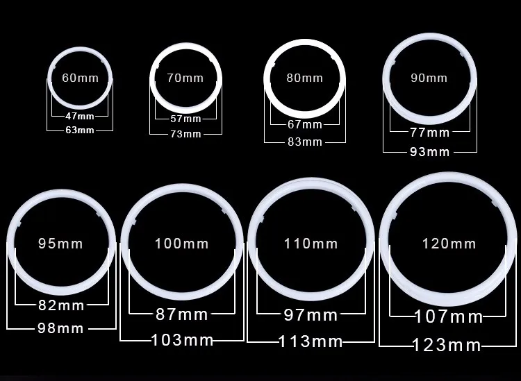 1 пара Авто Фар Halo Кольца Ангел Глаз светодиодные Чипы 60/70/80/90/100/110/120 мм Автомобилей Angel Eyes Мотоцикл Со Светильниками Яркий ангельские глазки на авто
