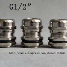 1 шт G1/2 ''Никель латунь Кабельные вводы Водонепроницаемый разъемы применить к кабель 6-12 мм