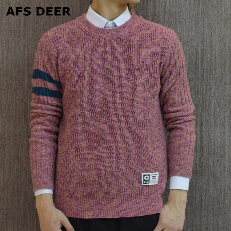 

2018 New Winter Fashion Men's O-Neck Cotton Wool Sweater Jumpers Pullover Men Solid Long Sleeve Male Brands Knitting Sweater