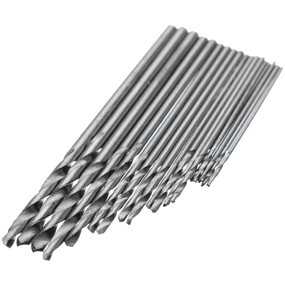 20 Set 0.3-1.6mm Titanium Coated HSS Drill Bits Spiral Vise Keyless Chuck Micro Hand Twist Drill Woodworking Rotary Tools