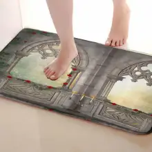 Стиль окна коврик для ванной комнаты, смешной Противоскользящий коврик для ванной, занавески для душа s аксессуары, соответствующие вашей душевой занавеске