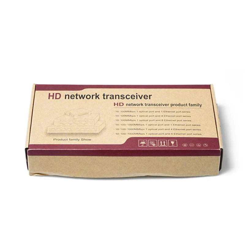 10/100Base TX к 100Base FX Fast Media Ethernet конвертер 2 CH * SC 4 RJ45 медиаконвертер оптический
