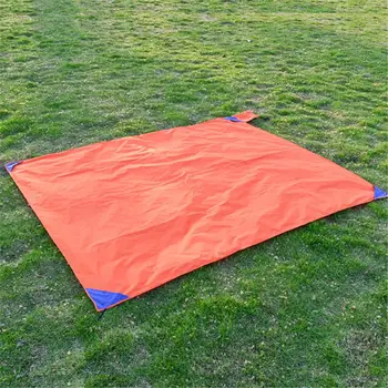 

Sand Free Compact Beach Blanket - Pocket Picnic Sheet For Outdoor Multiple Use With 4 Durable stakes
