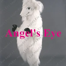 Талисман, плюшевый, белый, коза, ферма, животное, талисман, костюм для взрослых, размер, ферма, животное, тема, карнавальный костюм, костюм, SW1330