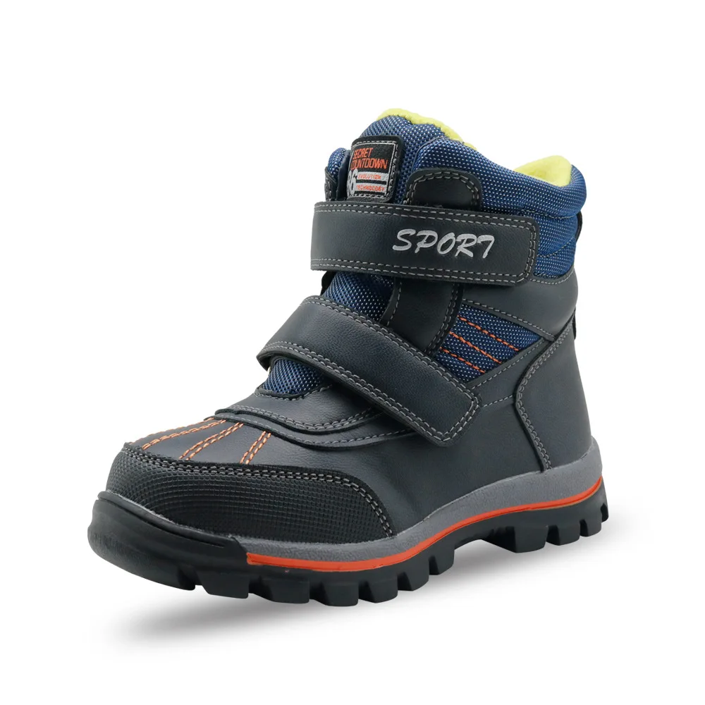 

Mudipanda Waterproof high Boys snow boots winter sports shoes boys wool lining snow boot warm wear resistant non-slip children