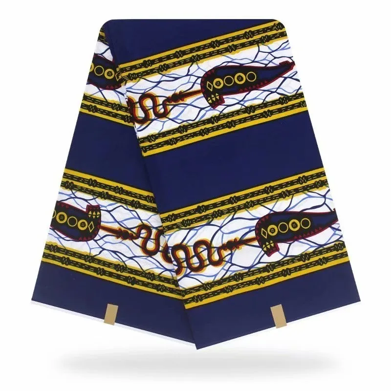 Ghanaian Kente Ткань с воском гарантированное настоящий голландский настоящий воск дизайн для ткани горячий Veritablee воск печать ткань в 6 ярдов - Цвет: as picture