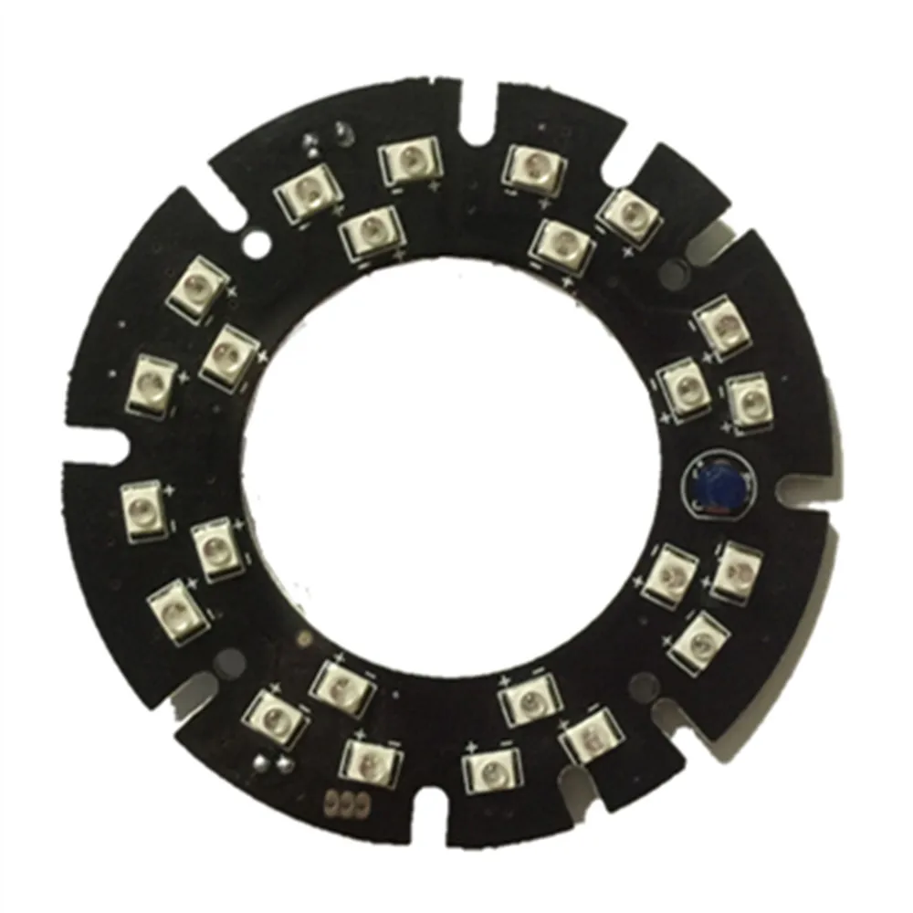 Диаметр 60 мм 24x SMD IR Светодиодный точечный светильник IR светодиодный щит для наружного водостойкого видеонаблюдения камера ночного видения дополнительный светильник
