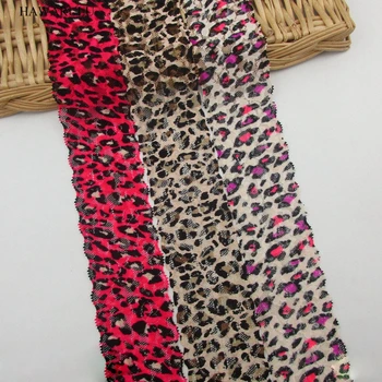 

15yard DIY 6CM color leopard print elastic lace underwear costumes lace apparel accessories festival lace gift lace fabric deco