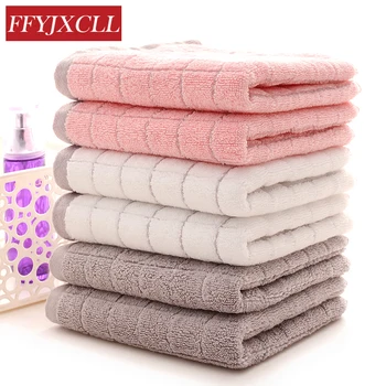 

Highly Absorbent Soft 4pcs Plaid Printed Quick-Dry Hand Towel 100% Cotton Face Towel Bathroom Adults 35cm*75cm 100g Sport Gym