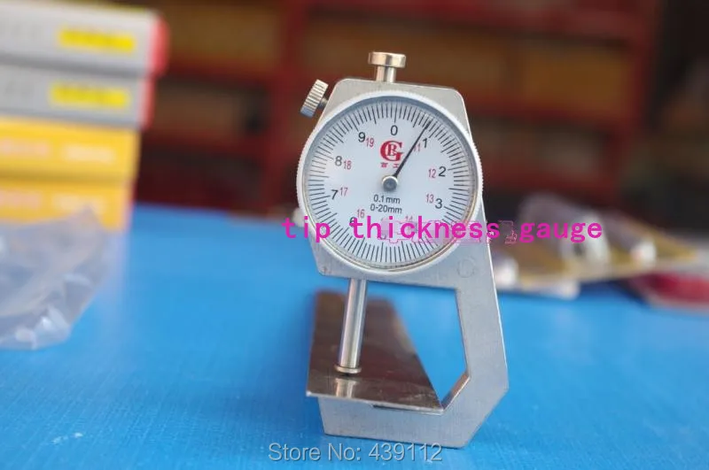

free shipping The pointed thickness 0-20 MM* 0.1mm tip thickness gauge dial indicator