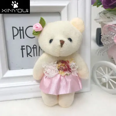 12 шт. Горячие 11 см Kawaii маленькие плюшевые мишки плюшевые игрушки мягкие животные пушистый медведь куклы мягкие детские игрушки - Цвет: style2