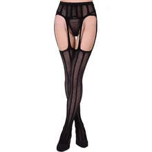Women suspender fishnet tights sexy pantyhose mesh garter woman collant fantaisie ouvert pantimedias crotchless hosiery