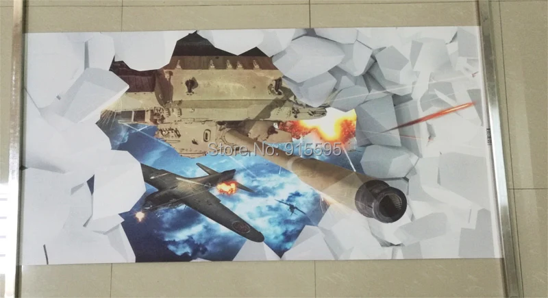 Custom Mural 3D Stereoscopic Tanks Wall Paper Military Themed Wallpaper Creative Personality Aircraft Backdrop Photo Wallpaper