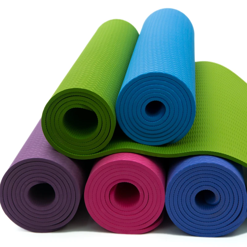 TPE Yoga Mat Women Fitness Gymnastics Mats 1830*610*6mm Cushion Quality Exercise Matress Sport Training esterilla yoga tapis Hot