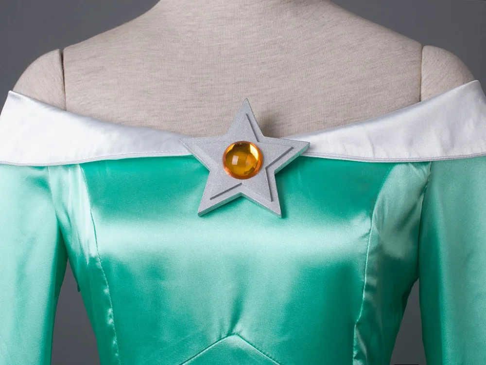 Лучший Супер Марио Galaxy wii U Rosalina & Luma Косплей Набор костюм и оружие парик mp003136|cosplay