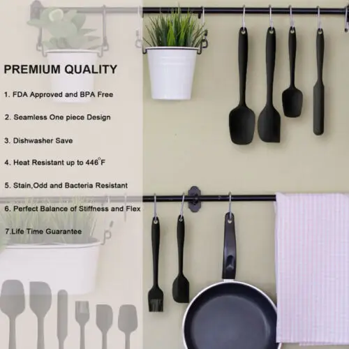 

HIRIGIN 3/6 Pcs Heat-Resistant Spatula Kitchen Utensils Set for Cooking Baking Mixing Set