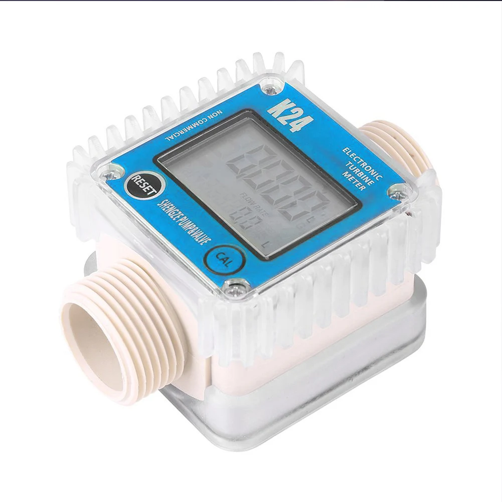 

Accessories Vertical Flow Meter Electronic Measurement Adjustable Turbo Tool Gasoline Sensor Indicator LCD Screen High Accuracy
