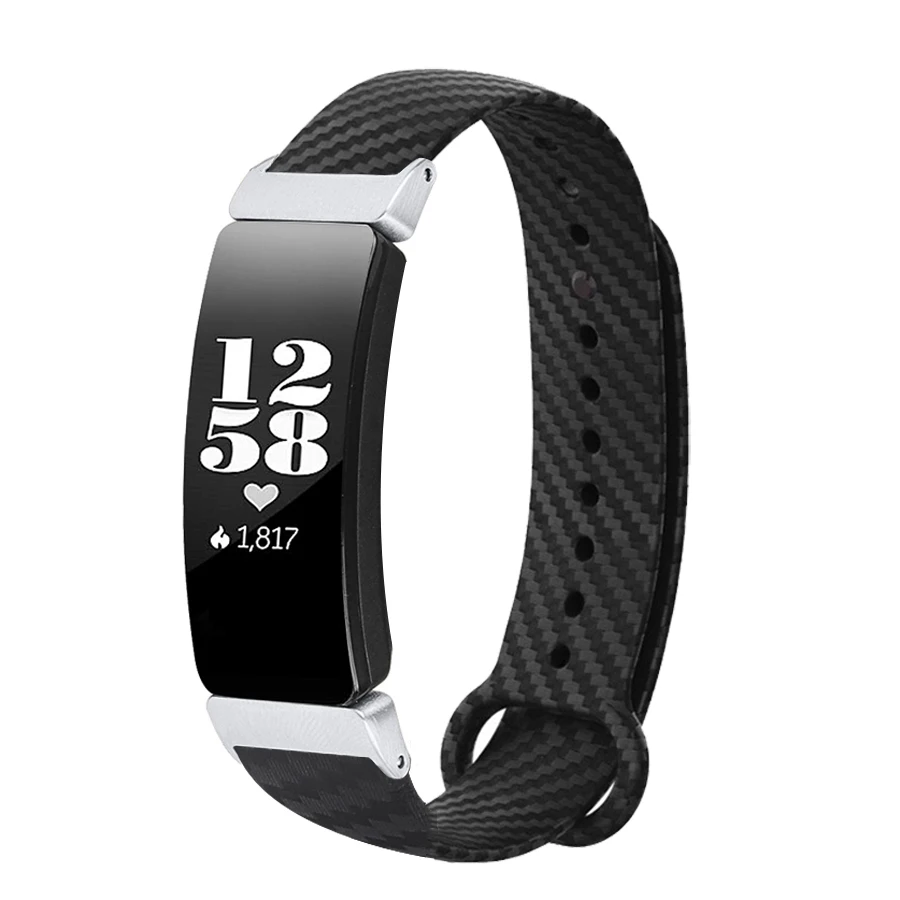 

For Fitbit Inspire HR Band Carbon Fiber Wristband Bracelet for Fitbit Inspire Replacement Strap for Fitbit Inspire Accessories
