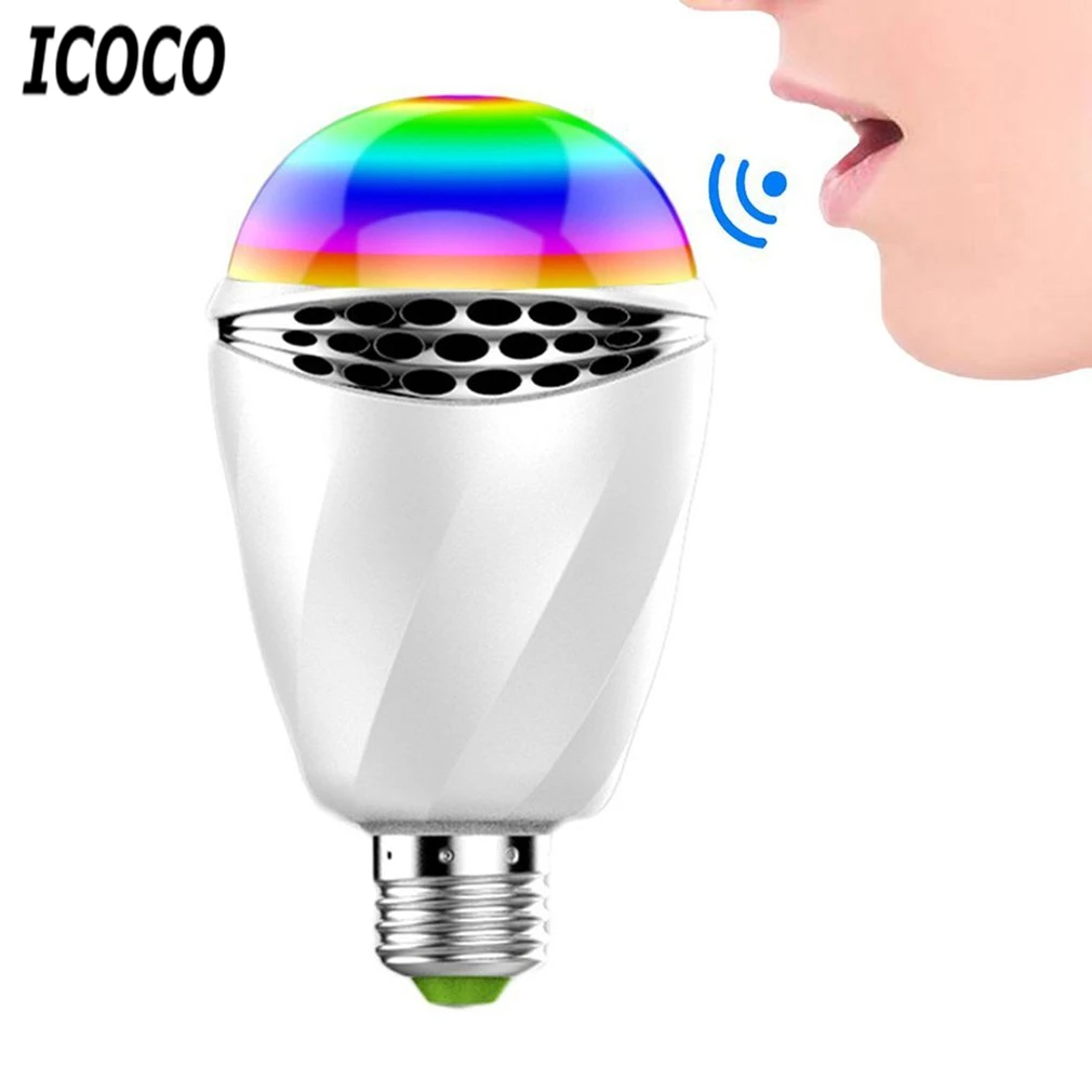 3W E27 Sound Control Light Bulb Voice Activated Intelligent LED Sensor Lamp Small Night Light
