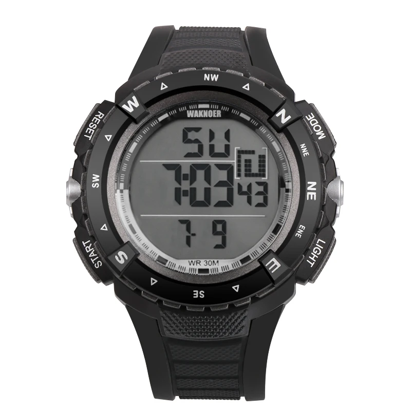 

WAKNOER Men's Watch Men Watch Waterproof Digital Watch Fashion Sport Watch Clock relojes para hombre relogio masculino